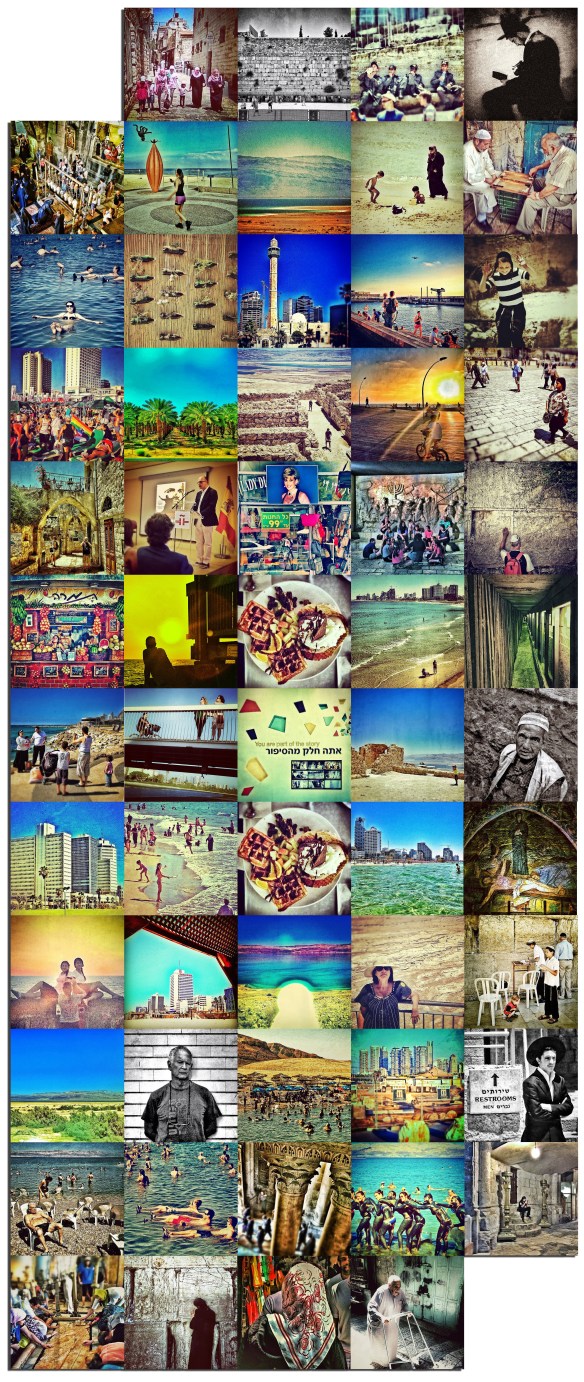 Collage Instagrams Luis Roca Arencibia en Israel