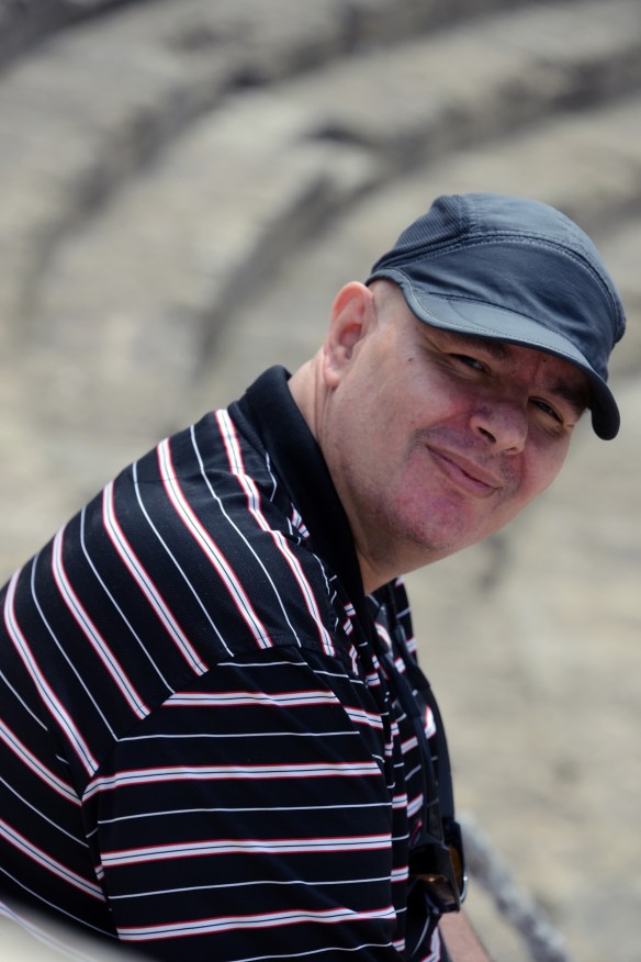 Sergio Hernández, en el Teatro Romano de Málaga / LUIS ROCA ARENCIBIA