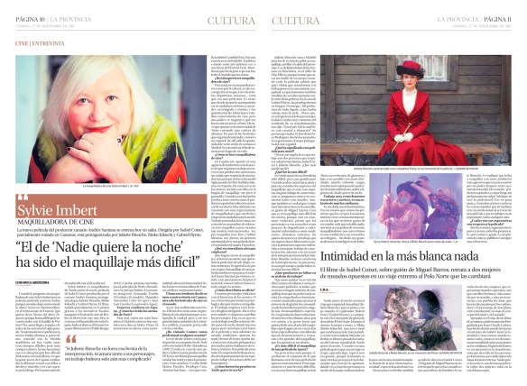 Así fue publicada la entrevista ayer en el periódico La Provincia. / OAC