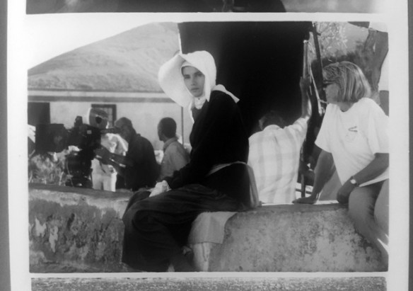 Goya Toledo en una pausa del rodaje de "Mararía" / LUIS ROCA ARENCIBIA