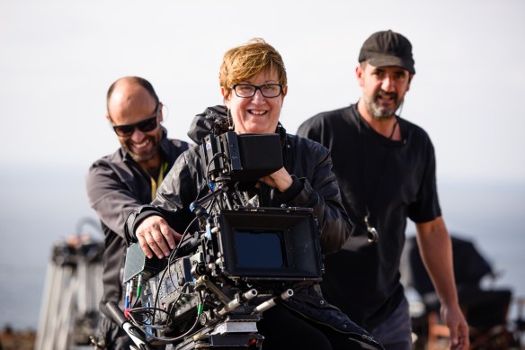 Helena Taberna, rodando "Acantilado" / OAC