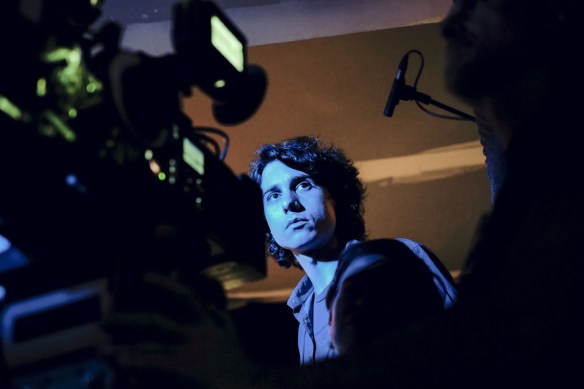 Jonás Trueba, durante el rodaje de 